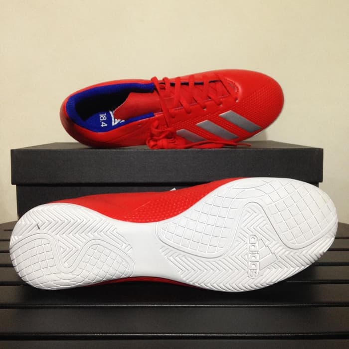 Jual Sepatu  Futsal Adidas  X 18 4 IN Actred Silver BB9406 