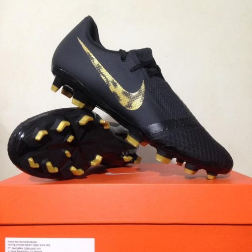 Sepatu Bola Nike Phantom Venom Academy FG Black Gold AO0566-077 Original  Murah