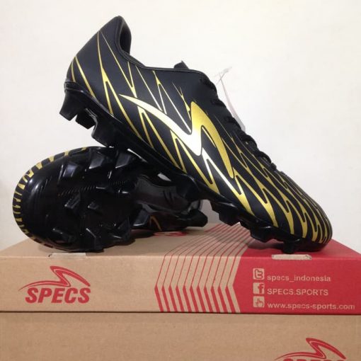 Sepatu Bola Specs Flash 19 FG Black Gold 100876 Original BNIB  Murah