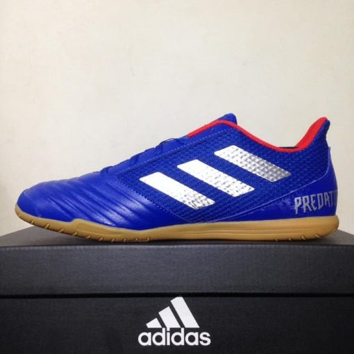 Sepatu Futsal Adidas Predator 19.4 IN Bold Blue Silver BB9083 Original  Murah