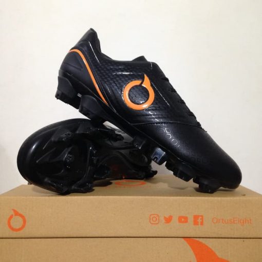 Sepatu Bola Ortus Eight Genesis FG Black Ortrange 11010046 Original  Murah