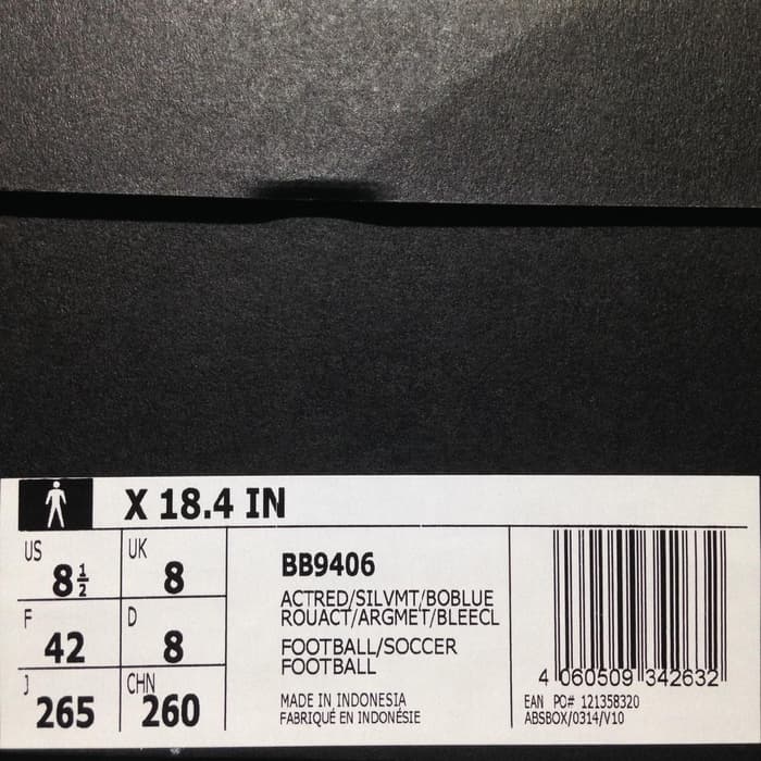Jual Sepatu  Futsal Adidas  X 18 4 IN Actred Silver BB9406 