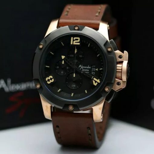 Jam Tangan Pria Alexandre Christie 6295 / AC 6295 Rose Gold Original Murah