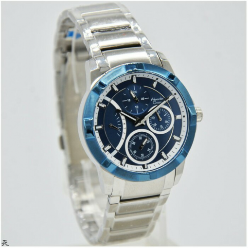 Jam Tangan Wanita ALEXANDRE CHRISTIE AC 2503 ORIGINAL SILVER BLUE Murah