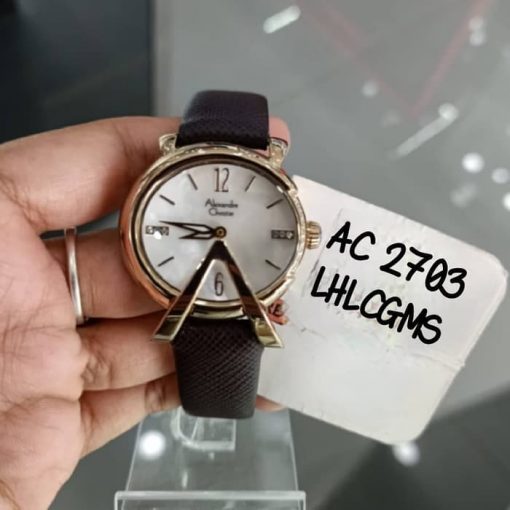 Jam Tangan Alexandre Christie Wanita AC 2703 AC2703 Brown Original