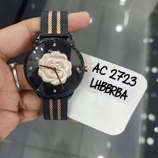 Jam Tangan Alexandre Christie Wanita AC 2723 AC2723 Black Rosegold Original