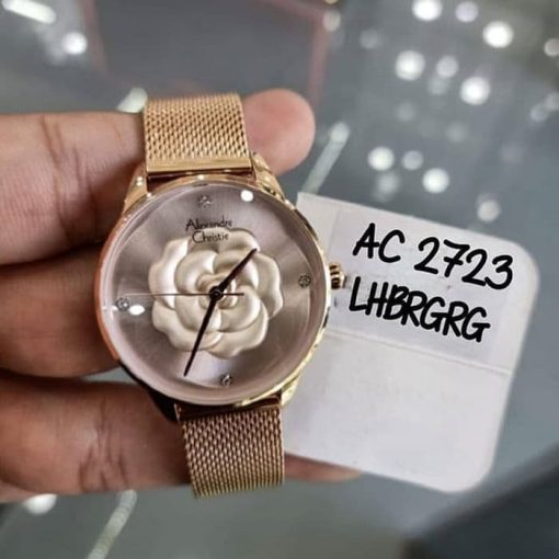 Jam Tangan Alexandre Christie Wanita AC 2723 AC2723 Rosegold Original