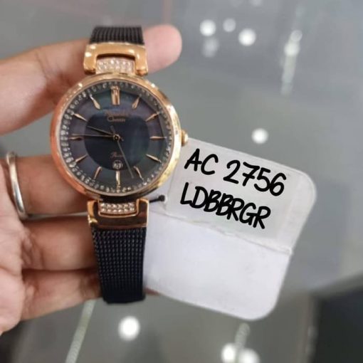 Jam Tangan Alexandre Christie Wanita AC 2756 AC2756 Black Rosegold Grey Original