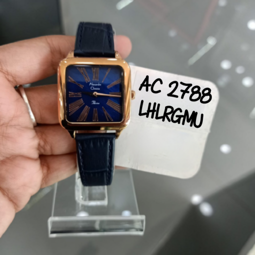 Jam Tangan Alexandre Christie Wanita AC 2788 AC2788 Rosegold Blue Original