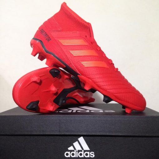 Sepatu Bola Adidas Predator 19.3 FG Active Red BB9334 Original BNIB Murah