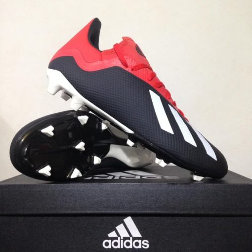 Sepatu Bola Adidas X 18.3 FG Black Active Red BB9366 Original BNIB Murah