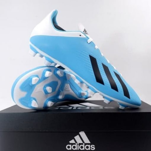 Sepatu Bola Adidas X 19.4 FXG Cyan Black F35378 Original BNIB Murah