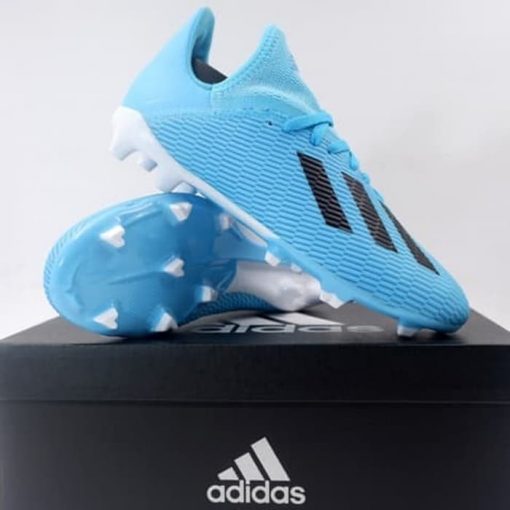 Sepatu Bola Anak Adidas X 19.3 FG JR Cyan Black F35366 Original BNIB Murah