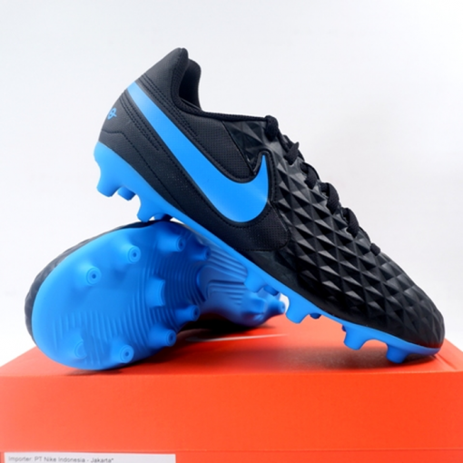 Sepatu Bola Anak NIke JR Legend 8 Club FG/MG Black Blue AT5881-004 Original Murah