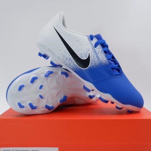 Sepatu Bola Anak Nike JR Phantom Venom Club FG White Blue AO0396-104 Murah