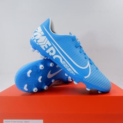 Sepatu Bola Anak Nike JR Vapor 13 Club FG/MG Blue AT8161-414 Original Murah