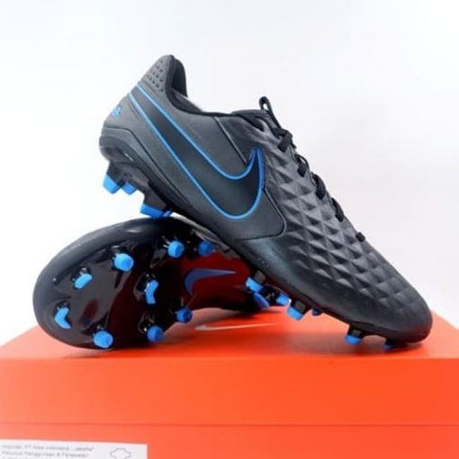 Sepatu Bola Nike Legend 8 Academy FG/MG Black Blue Hero AT5292-004 Ori Murah