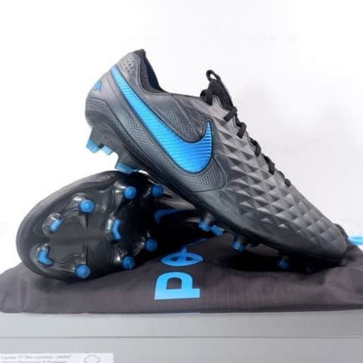 Sepatu Bola Nike Legend 8 Elite FG Black Blue Hero AT5293-004 Original Murah