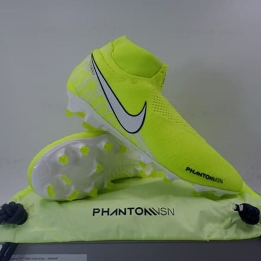 Sepatu Bola Nike Phantom VSN Elite DF FG Volt White AO3262-717 Ori Murah