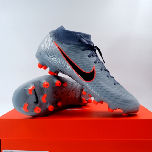 Sepatu Bola Nike Superfly 6 Academy FG/MG Black Grey AH7362-408 Ori Murah