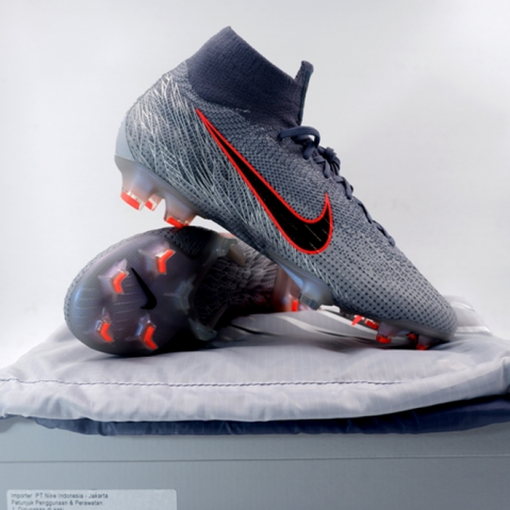 Sepatu Bola Nike Superfly 6 Elite FG Wolf Grey Blue AH7365-008 Ori Murah