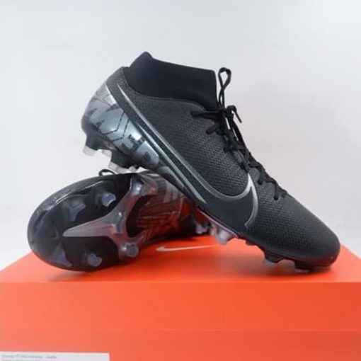 Sepatu Bola Nike Superfly 7 Academy FG/MG Black Grey AT7946-001 Ori Murah