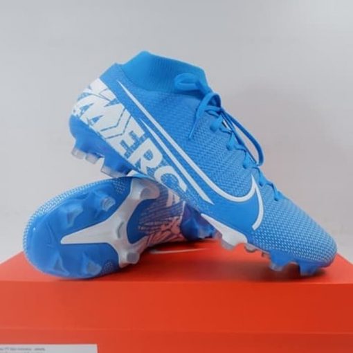 Sepatu Bola Nike Superfly 7 Academy FG/MG Blue White AT7946-414 Ori Murah