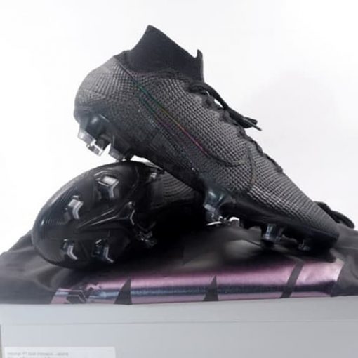 Sepatu Bola Nike Superfly 7 Elite FG Black Dark Grey AQ4174-001 Ori Murah