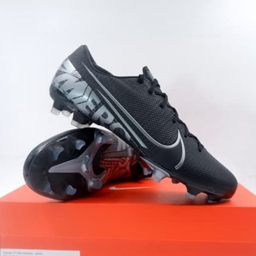 Sepatu Bola Nike Vapor 13 Academy FG/MG Black MTLC Grey AT5269-001 Ori Murah