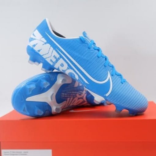 Sepatu Bola Nike Vapor 13 Academy FG/MG Blue White AT5269-414 Ori Murah