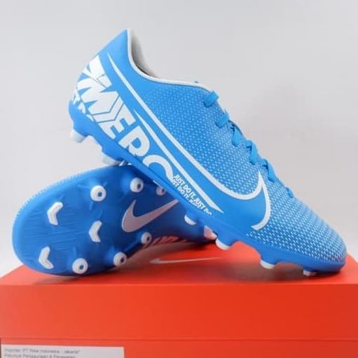 Sepatu Bola Nike Vapor 13 Club FG/MG Blue White AT7968-414 Original Murah