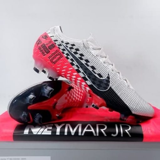 Sepatu Bola Nike Vapor 13 Elite NJR FG Chrome Black Red AT7898-006 Ori Murah