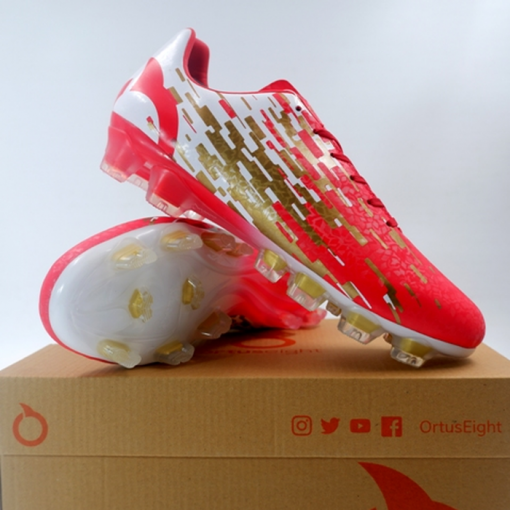 Sepatu Bola OrtusEight Blizzard FG SE Red Gold White 11010084 Original Ortus Eight Murah