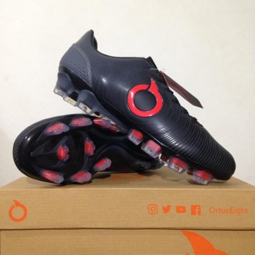 Sepatu Bola OrtusEight Catalyst Oracle FG Black Ortred 11010022 Original Ortus Eight Murah