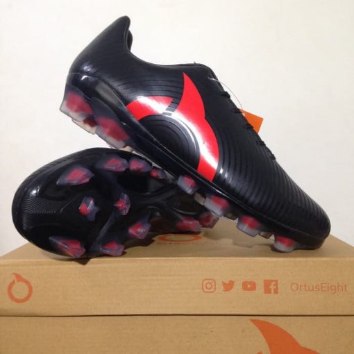 Sepatu Bola OrtusEight Forte Helios FG Black Ortred 11010003 Original Ortus Eight Murah