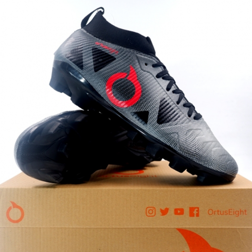 Sepatu Bola OrtusEight Forte Instinct FG Light Grey Black 11010042 Original Ortus Eight Murah