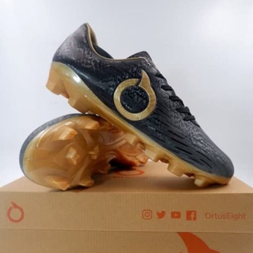 Sepatu Bola OrtusEight Plasma FG Dark Graphite Gold 11010119 Original Ortus Eight Murah