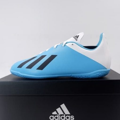 Sepatu Futsal Anak Adidas X 19.4 IN JR Cyan Black F35352 Original BNIB Murah