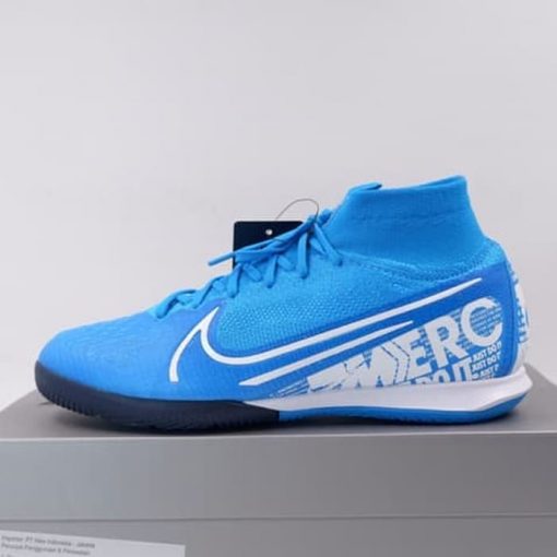 Sepatu Futsal Nike Superfly 7 Elite IC Blue White AT7982-414 Original Murah