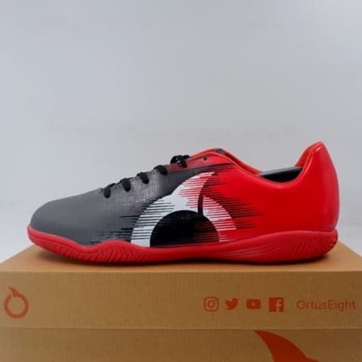 Sepatu Futsal OrtusEight Blaze IN Charcoal Black Ortred 11020097 Original Ortus Eight Murah