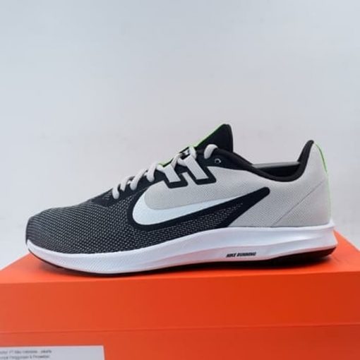 Sepatu Lari/Running Nike Downshifter 9 Black White Grey AQ7481-007 Original Murah