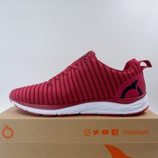 Sepatu Lari/Running OrtusEight Vulture Maroon White 11030017 Original Ortus Eight Murah