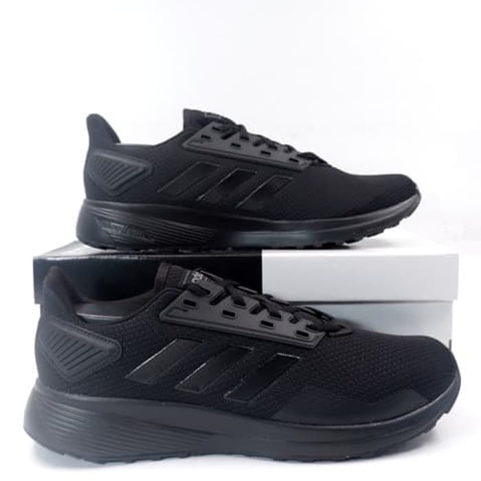 Jual Sepatu  Running Lari Adidas  Duramo  9 ALL Black B96578 