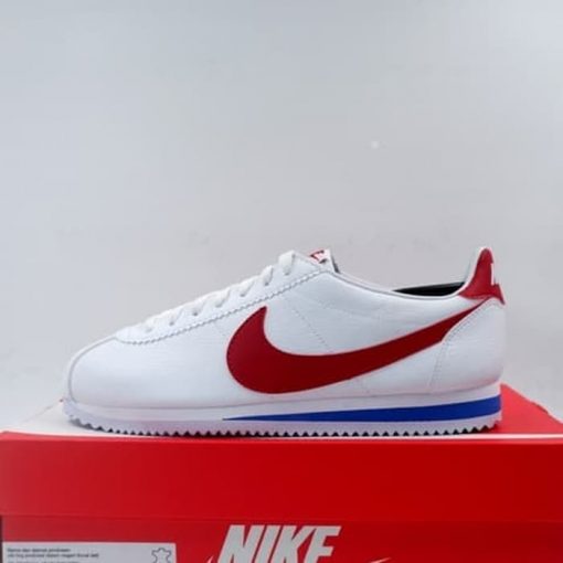 Sepatu Sneaker/Casual Nike Classic Cortez Leather White 749571-154 Original Murah