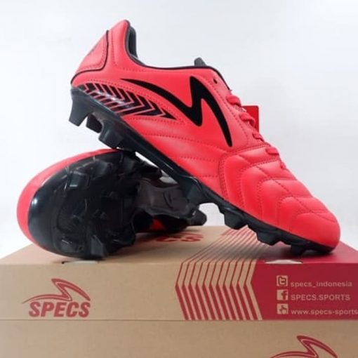 Sepatu Bola Specs Azteca FG Emperor Red Black 101154 Original BNIB Murah