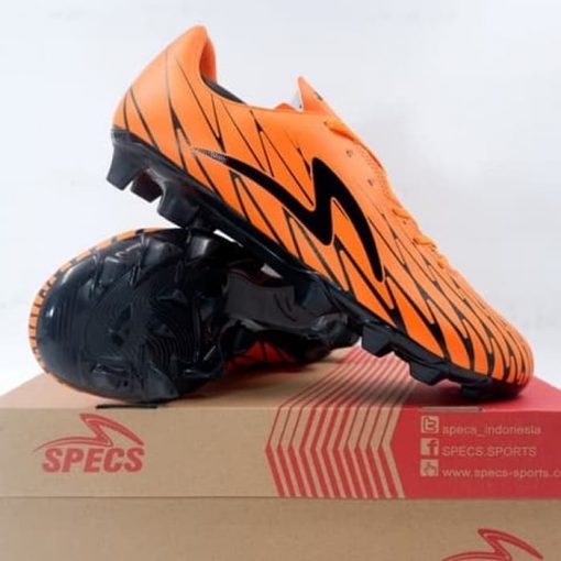 Sepatu Bola Specs Flash 19 FG Orange Black 101002 Original BNIB Murah