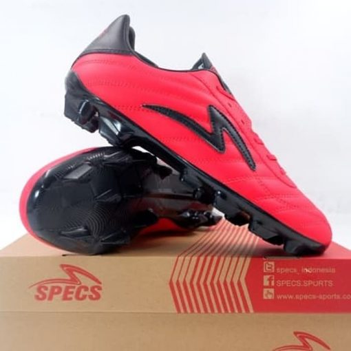 Sepatu Bola Specs Roma FG Emperor Red Black 101086 Original BNIB Murah