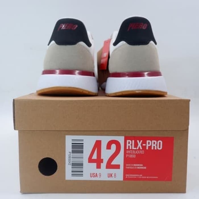 Jual Sepatu  Casual  Piero RLX Pro White Black Red P10650 