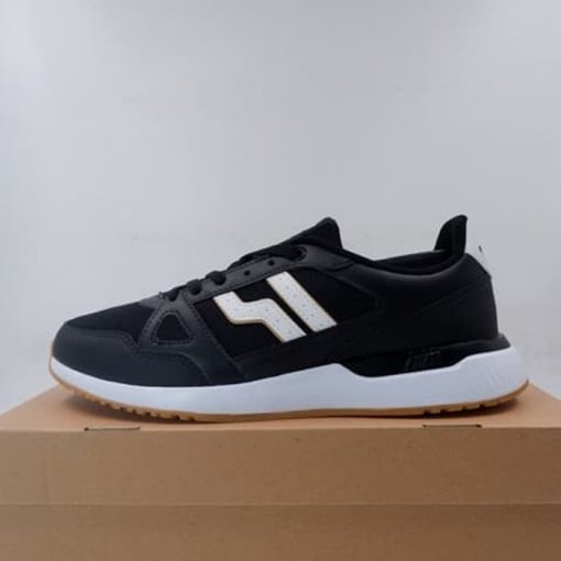 Sepatu Casual Piero Rusher Black White Gum P10648 Original BNIB Murah