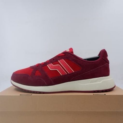 Sepatu Casual Piero Rusher Lux Burgundy Off White P10646 Original BNIB Murah